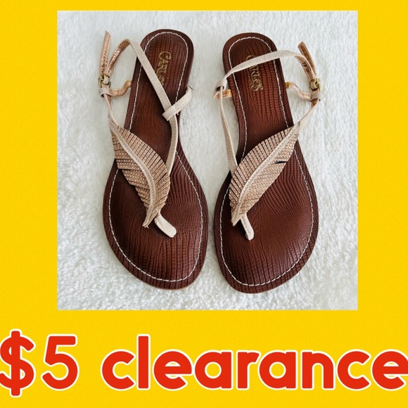 Carlos by Carlos Santana Shoes - CARLOS Santana Flats Sandals Feather Tandy Size 7
